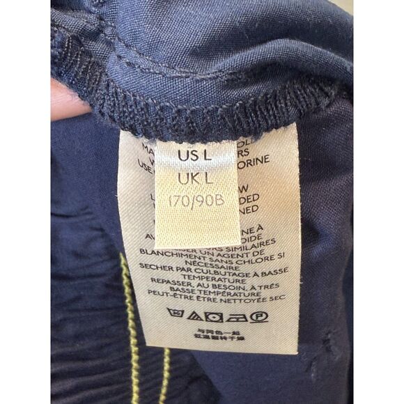 Maeve by Anthropologie Women's Size Large Navy Capri Pants Elastic Waist NWT - Picture 5 of 6